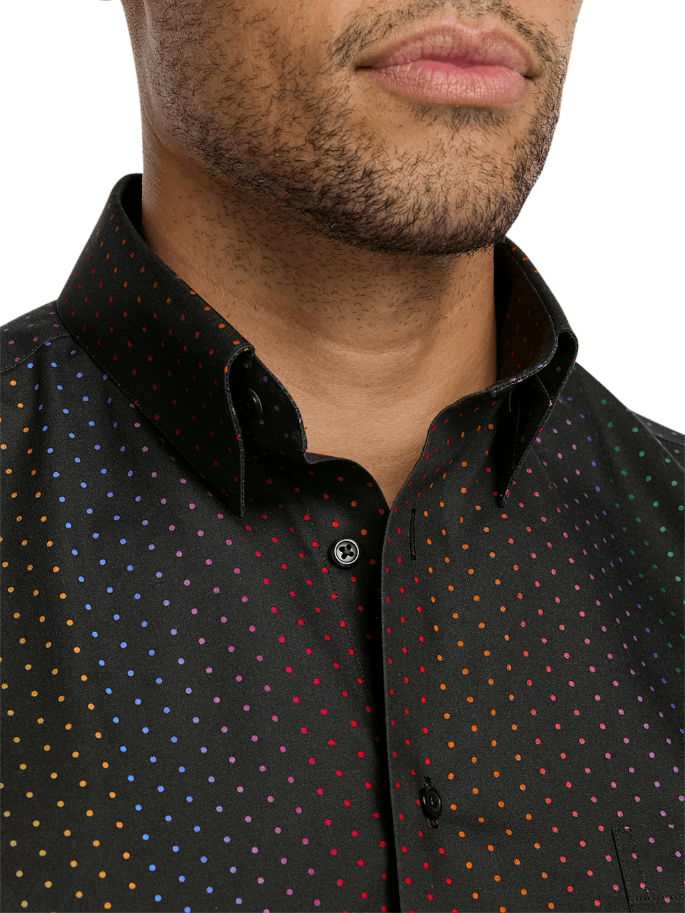 Alternate Image of Non-iron Cotton Dot Dress Shirt-2