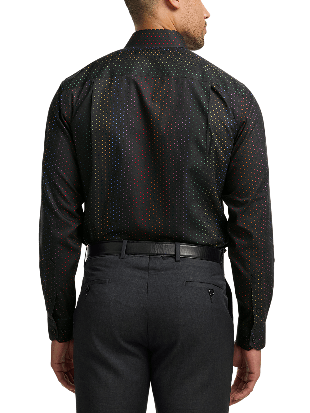 Alternate Image of Non-iron Cotton Dot Dress Shirt-4