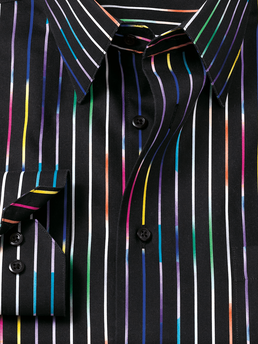 Alternate Image of Non-iron Cotton Stripe Print Dress Shirt-5