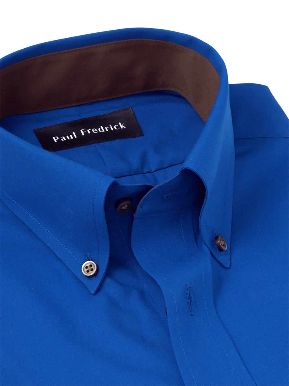 Alternate Image of Non-iron Cotton Solid Dress Shirt With Contrast Trim-6