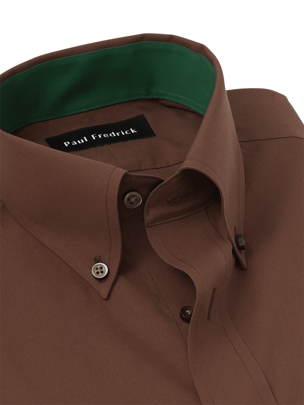 Alternate Image of Non-iron Cotton Solid Dress Shirt With Contrast Trim-6