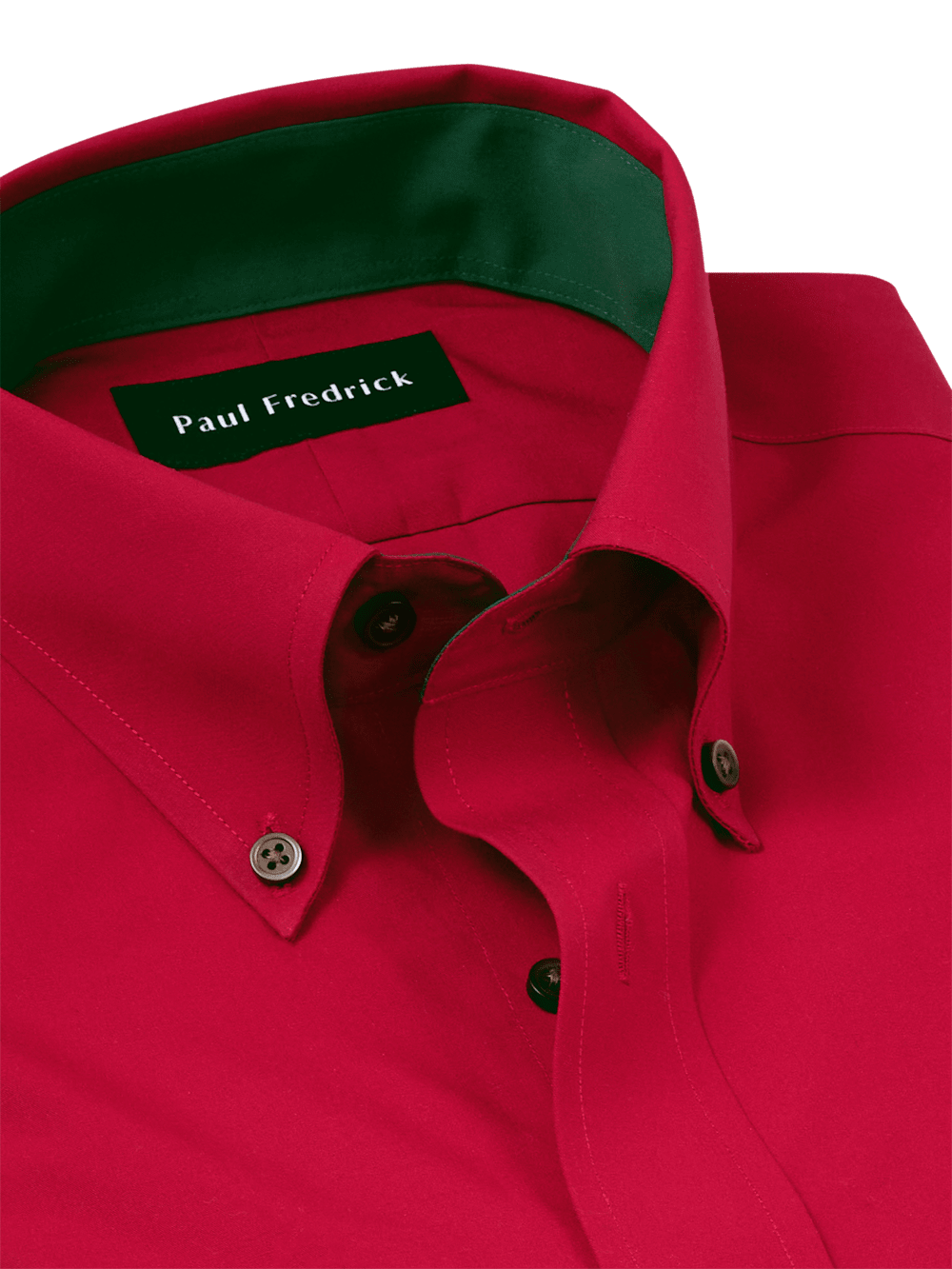 Alternate Image of Non-iron Cotton Solid Dress Shirt With Contrast Trim-6