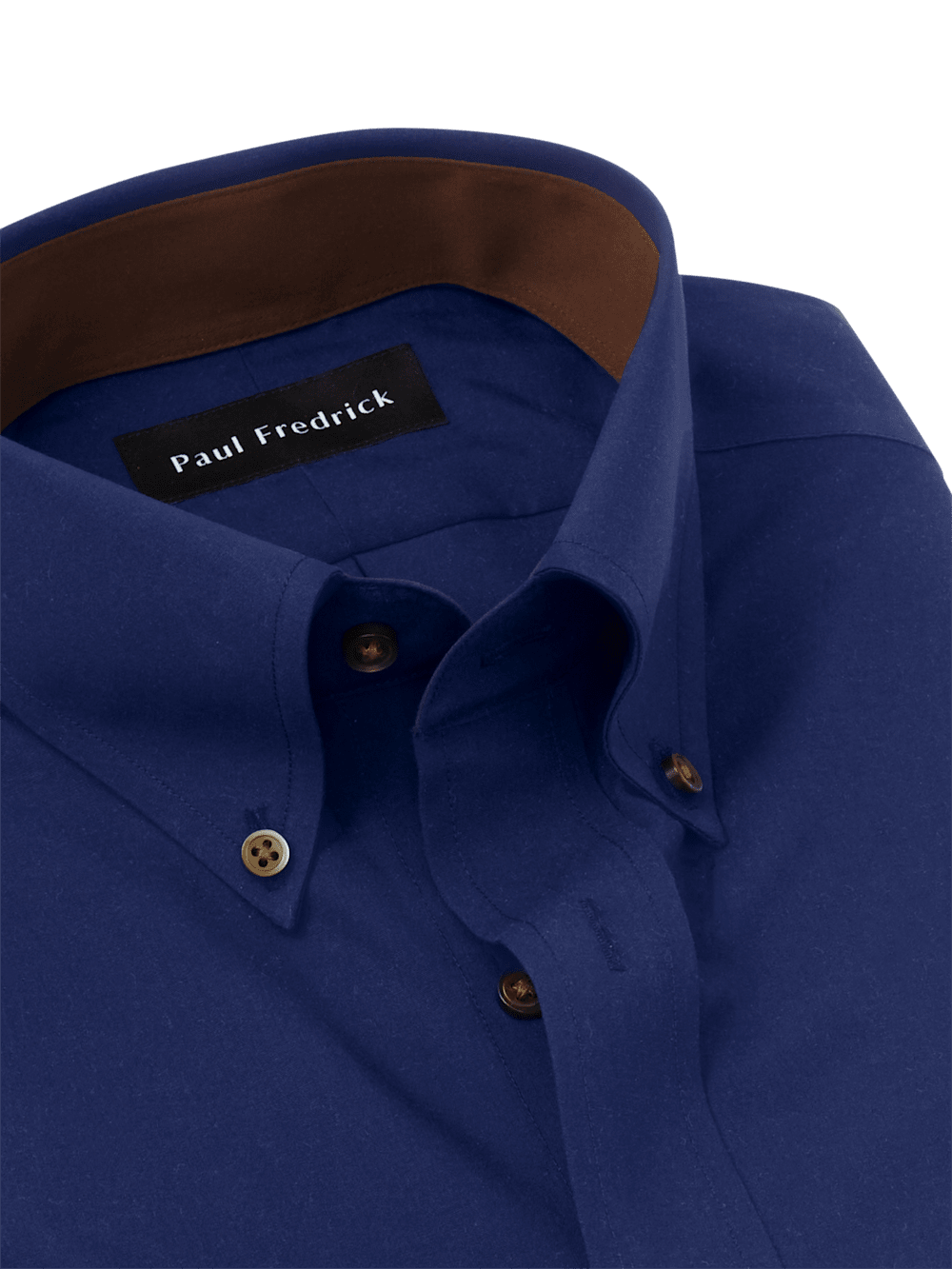 Alternate Image of Non-iron Cotton Solid Dress Shirt With Contrast Trim-6