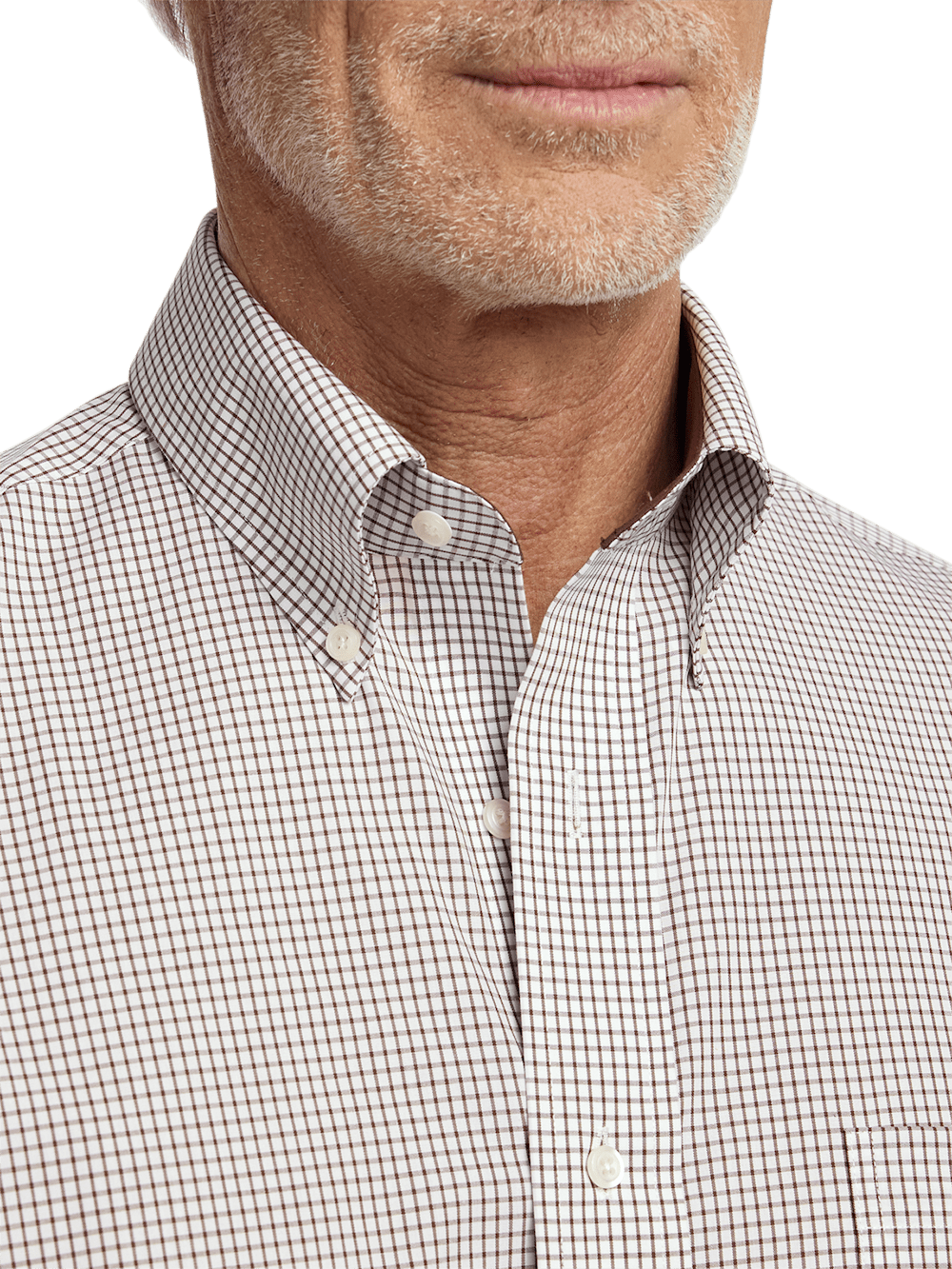 Alternate Image of Non-iron Cotton Check Dress Shirt With Contrast Trim-2