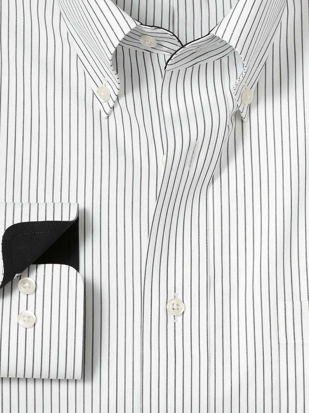 Alternate Image of Non-iron Cotton Stripe Dress Shirt With Contrast Trim-5