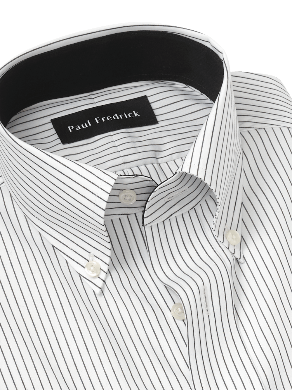 Alternate Image of Non-iron Cotton Stripe Dress Shirt With Contrast Trim-6