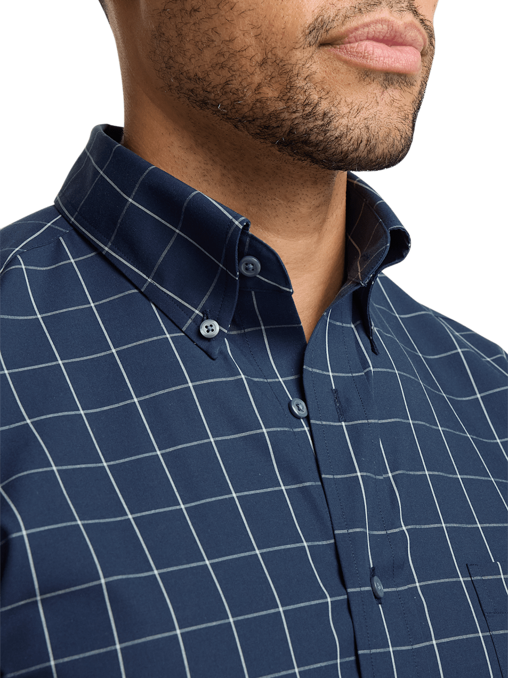 Alternate Image of Non-iron Cotton Windowpane Dress Shirt-2