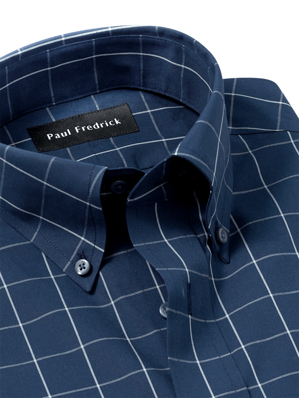 Alternate Image of Non-iron Cotton Windowpane Dress Shirt-6