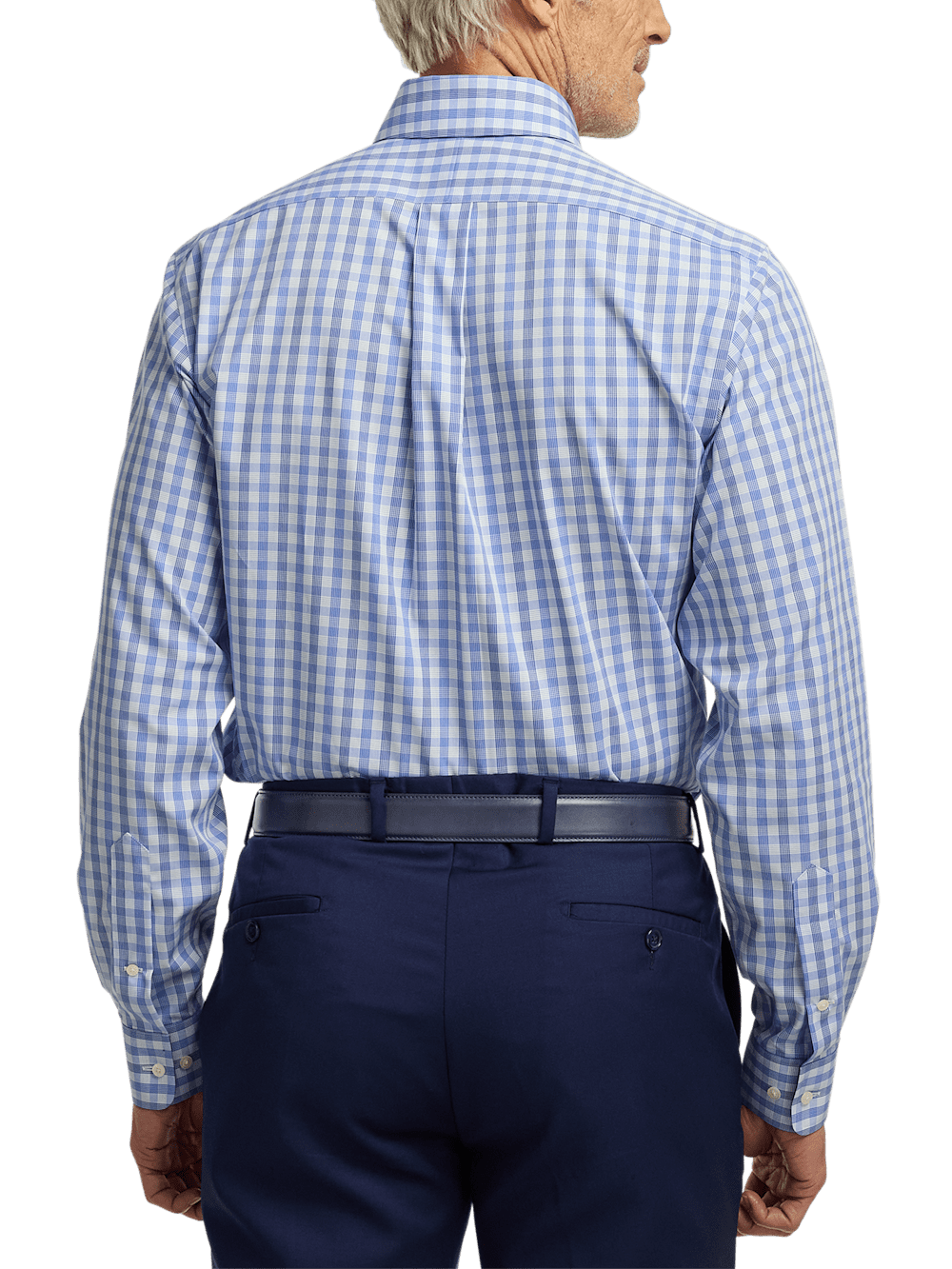 Alternate Image of Non-iron Cotton Plaid Dress Shirt With Contrast Trim-4