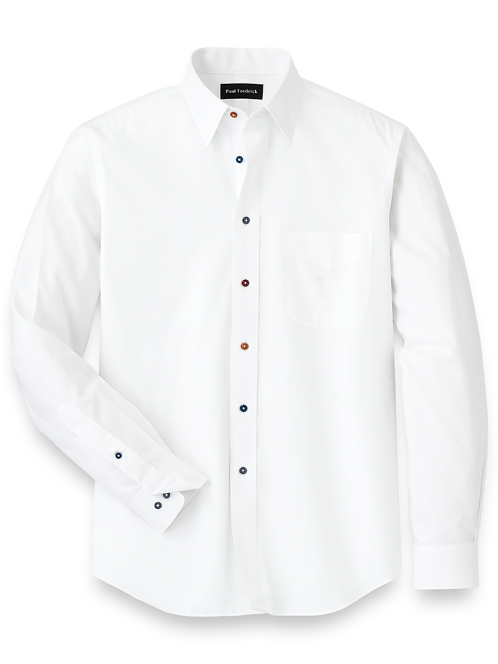 Alternate Image of Non-iron Cotton Solid Dress Shirt-4