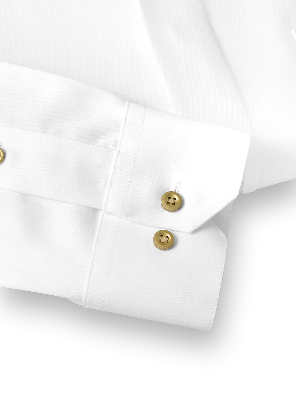 Alternate Image of Non-iron Cotton Solid Dress Shirt With Contrast Trim-3