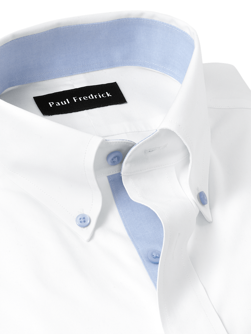 Alternate Image of Comfort Stretch Non-iron Solid Dress Shirt With Contrast Trim-6