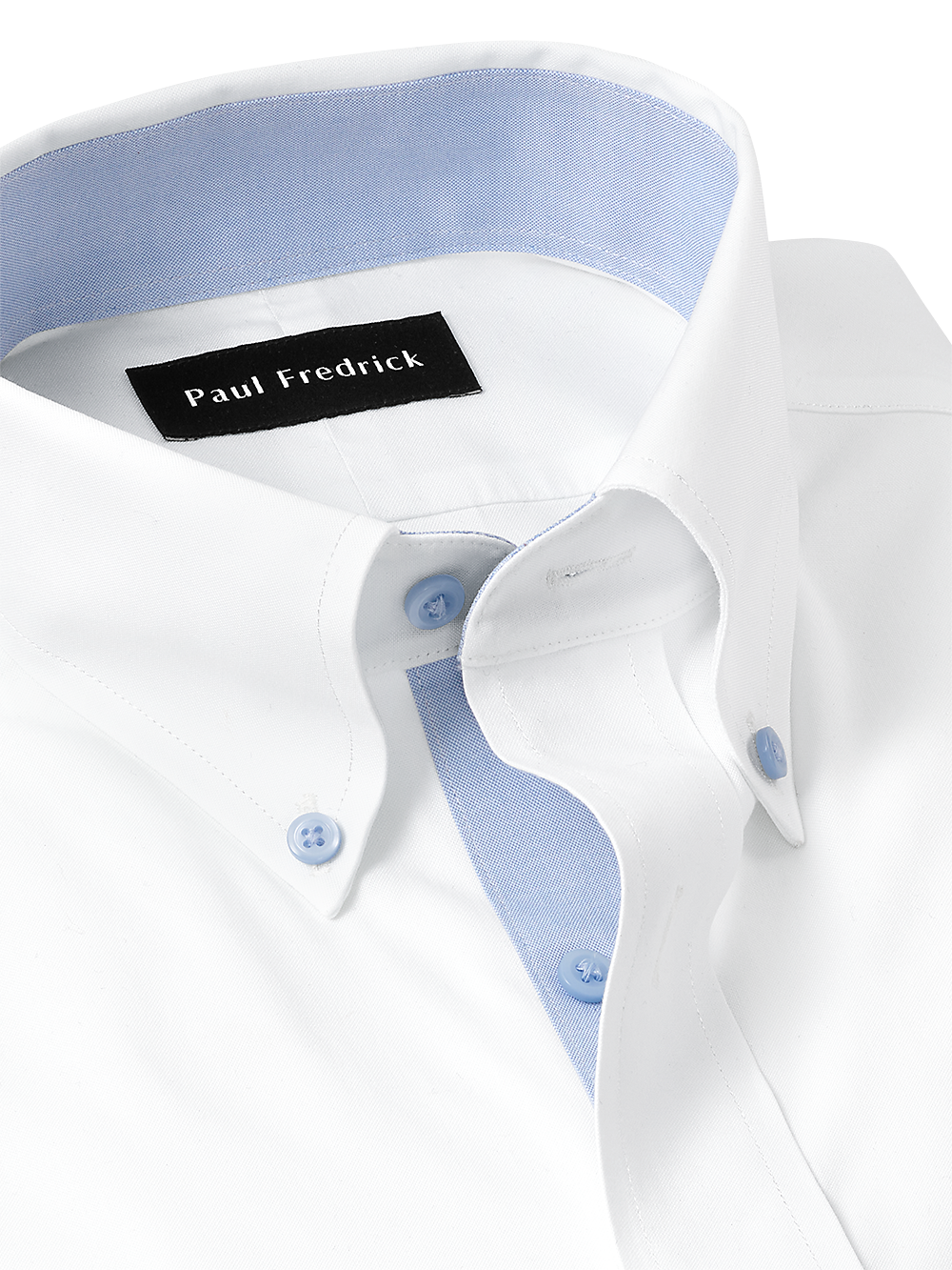 Alternate Image of Comfort Stretch Non-iron Solid Dress Shirt With Contrast Trim-6