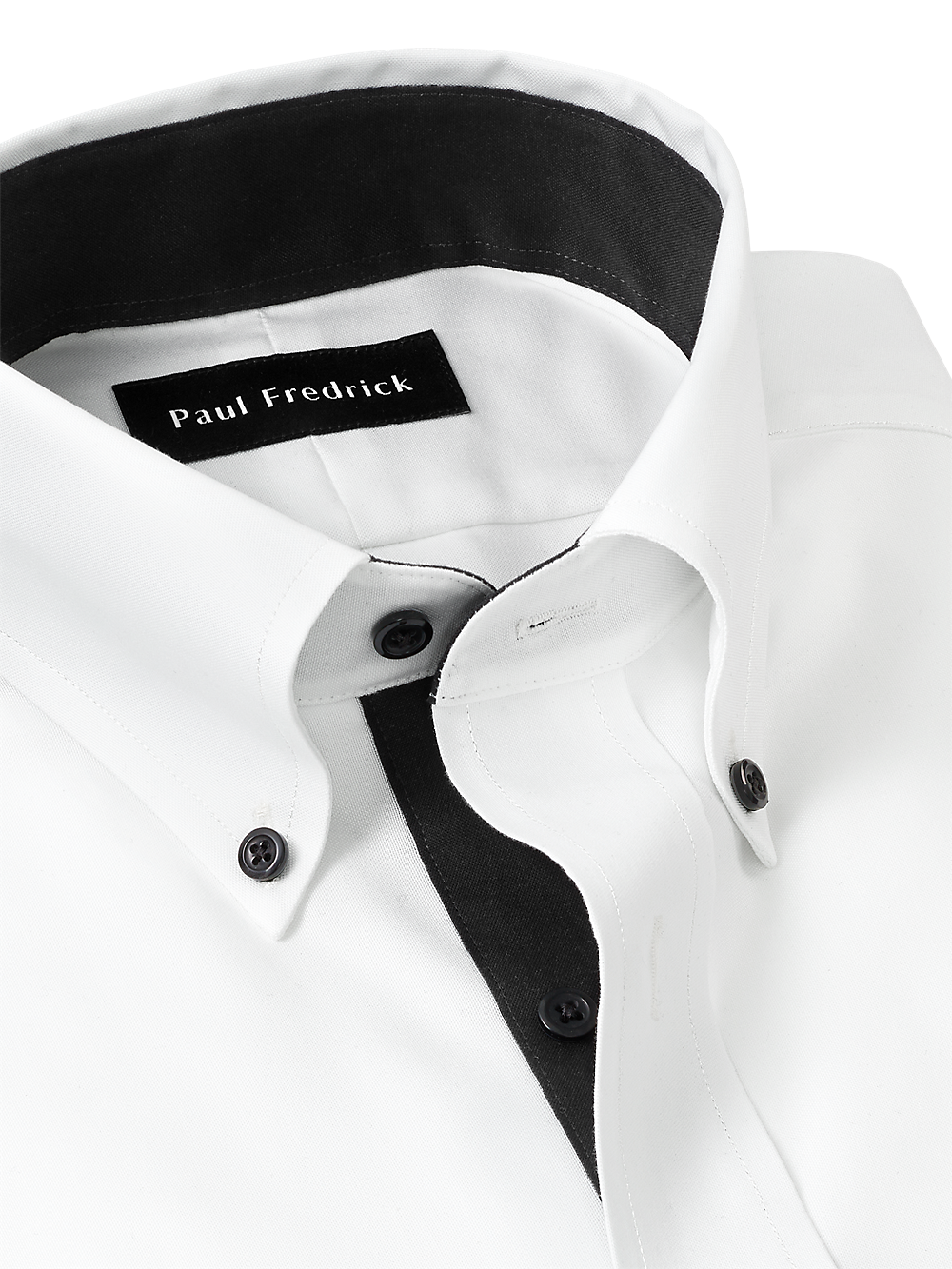 Alternate Image of Comfort Stretch Non-iron Solid Dress Shirt With Contrast Trim-6