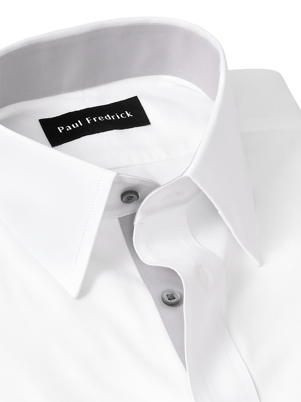 Alternate Image of Comfort Stretch Non-iron Solid Dress Shirt With Contrast Trim-6