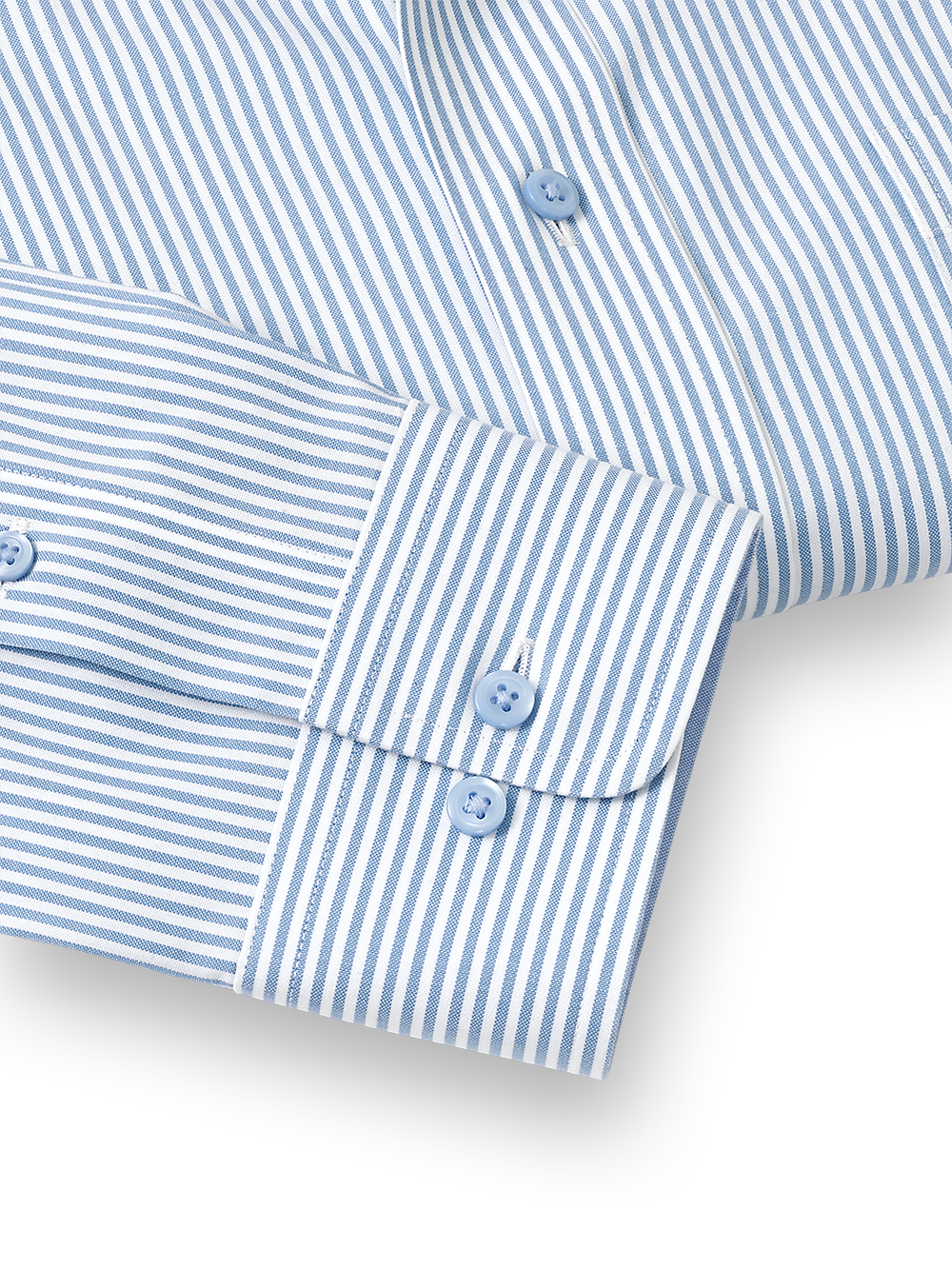 Alternate Image of Comfort Stretch Non-iron Stripe Dress Shirt With Contrast Trim-3