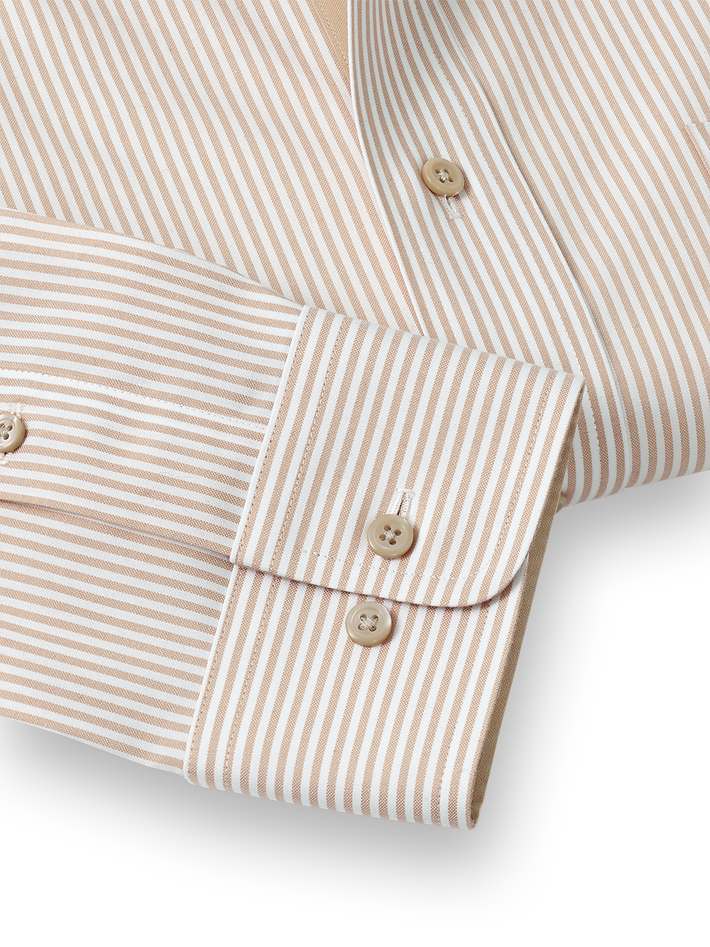 Alternate Image of Comfort Stretch Non-iron Stripe Dress Shirt With Contrast Trim-3