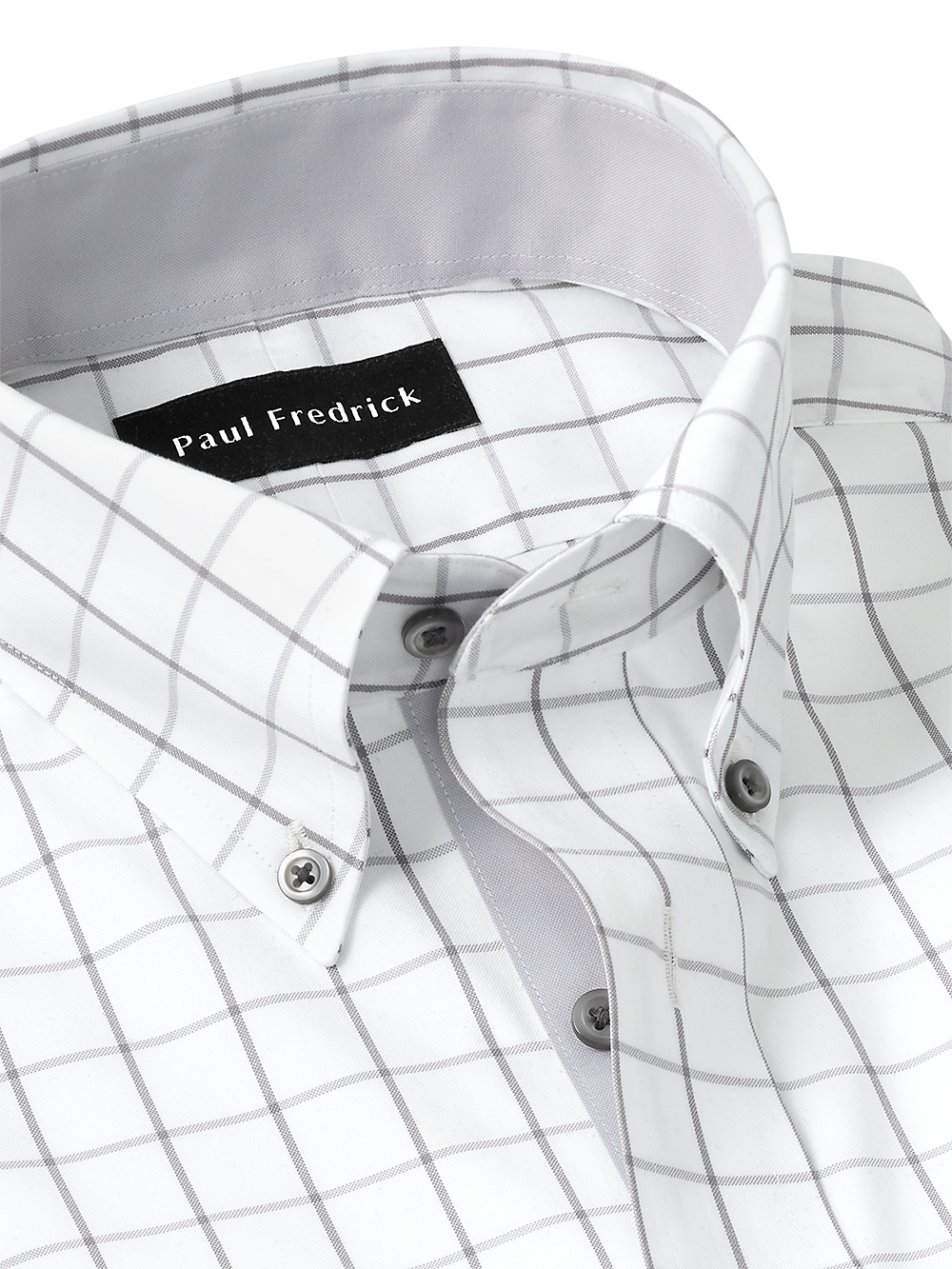 Alternate Image of Comfort Stretch Non-iron Check Dress Shirt With Contrast Trim-2