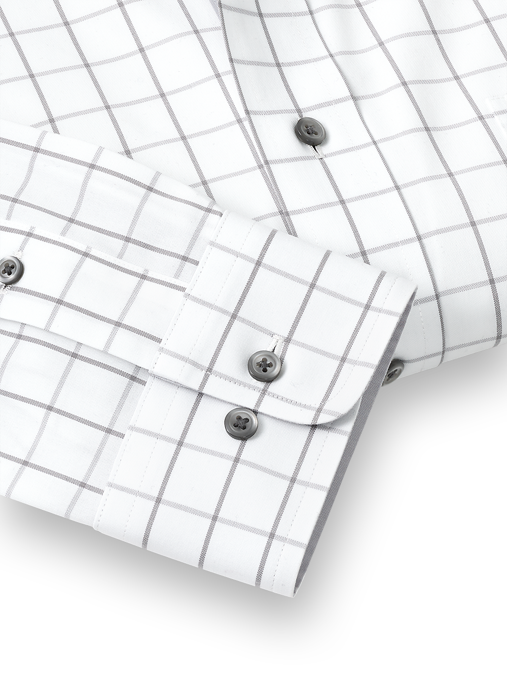 Alternate Image of Comfort Stretch Non-iron Check Dress Shirt With Contrast Trim-3