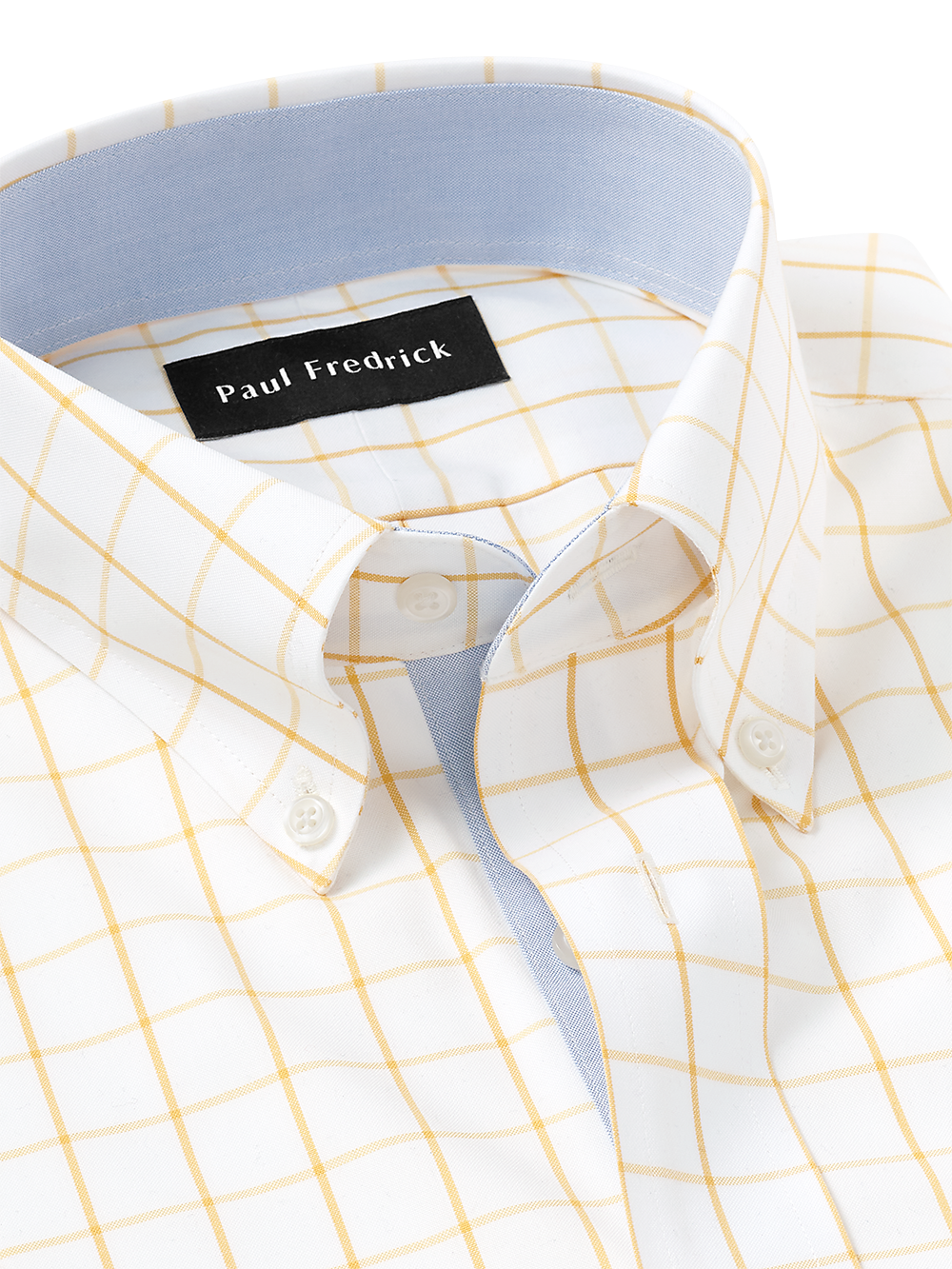 Alternate Image of Comfort Stretch Non-iron Check Dress Shirt With Contrast Trim-6