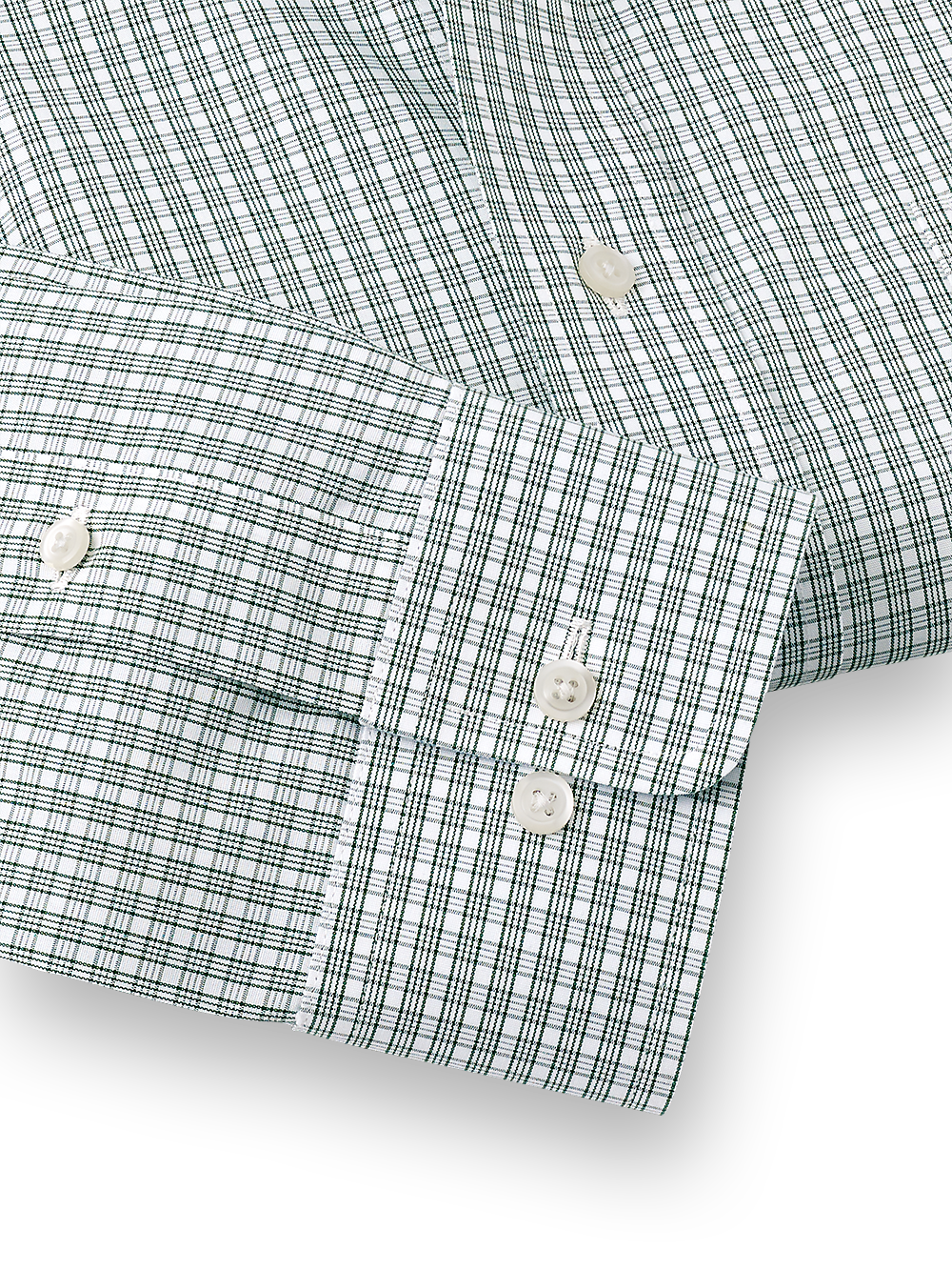 Alternate Image of Non-iron Cotton Plaid Dress Shirt With Contrast Trim-3