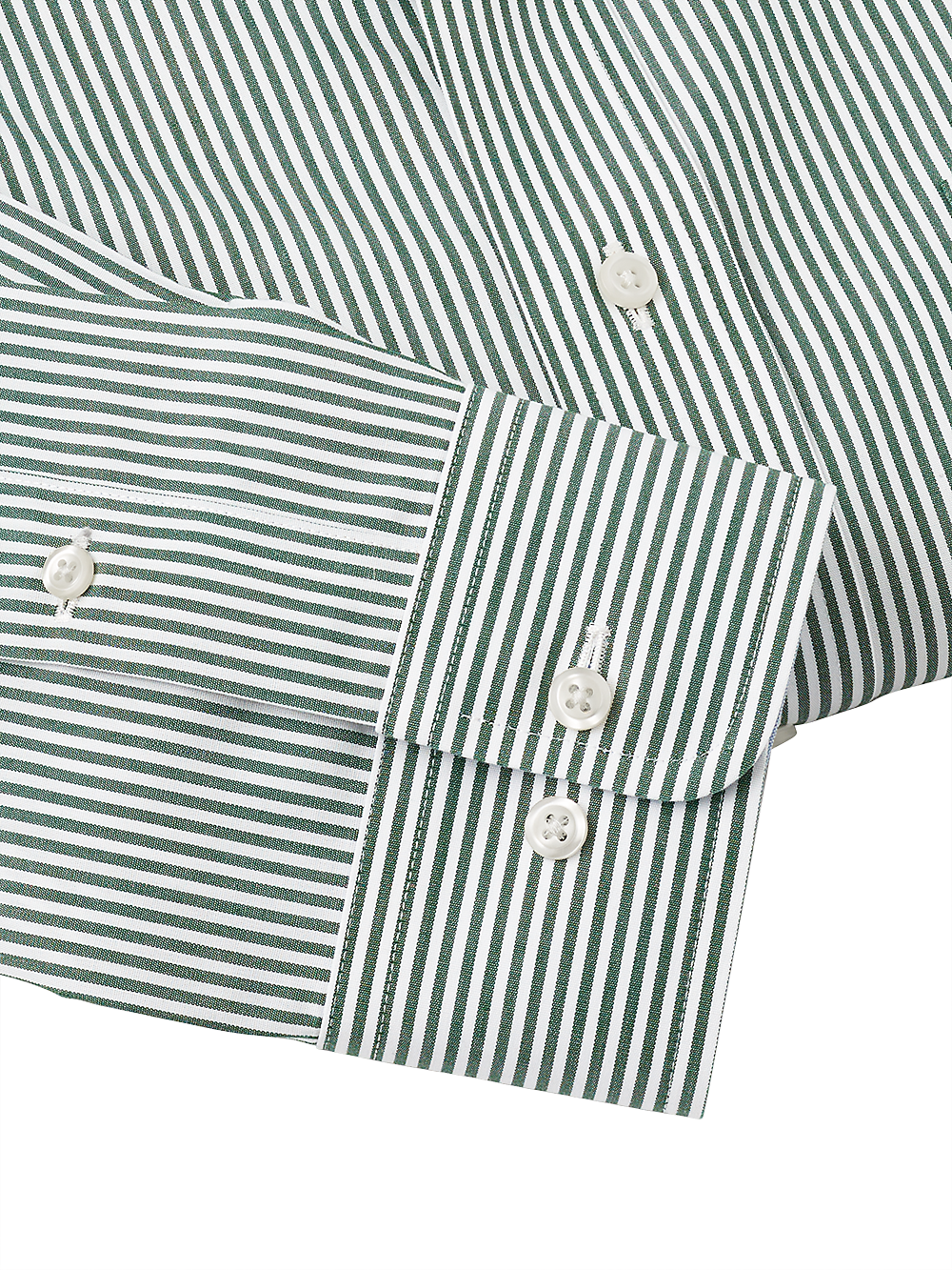 Alternate Image of Non-iron Cotton Stripe Dress Shirt With Contrast Trim-3