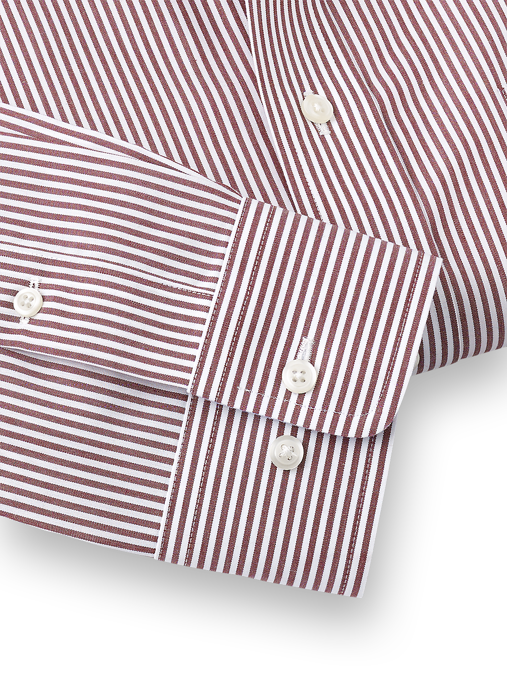 Alternate Image of Non-iron Cotton Stripe Dress Shirt With Contrast Trim-3