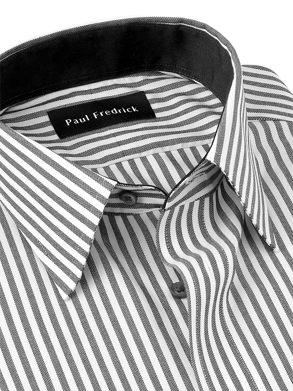 Alternate Image of Non-iron Cotton Stripe Dress Shirt With Contrast Trim-2