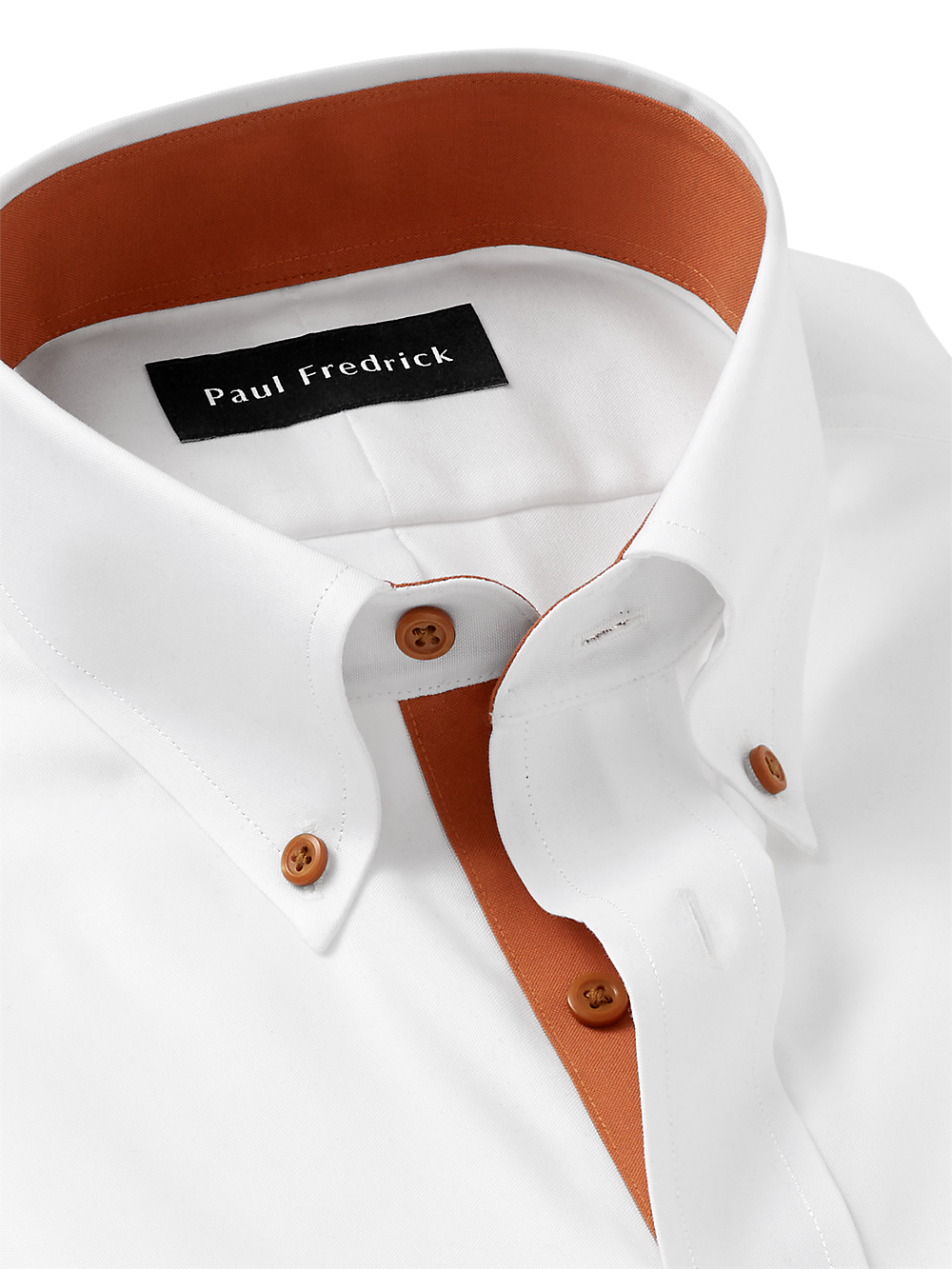 Alternate Image of Comfort Stretch Non-iron Solid Dress Shirt With Contrast Trim-6