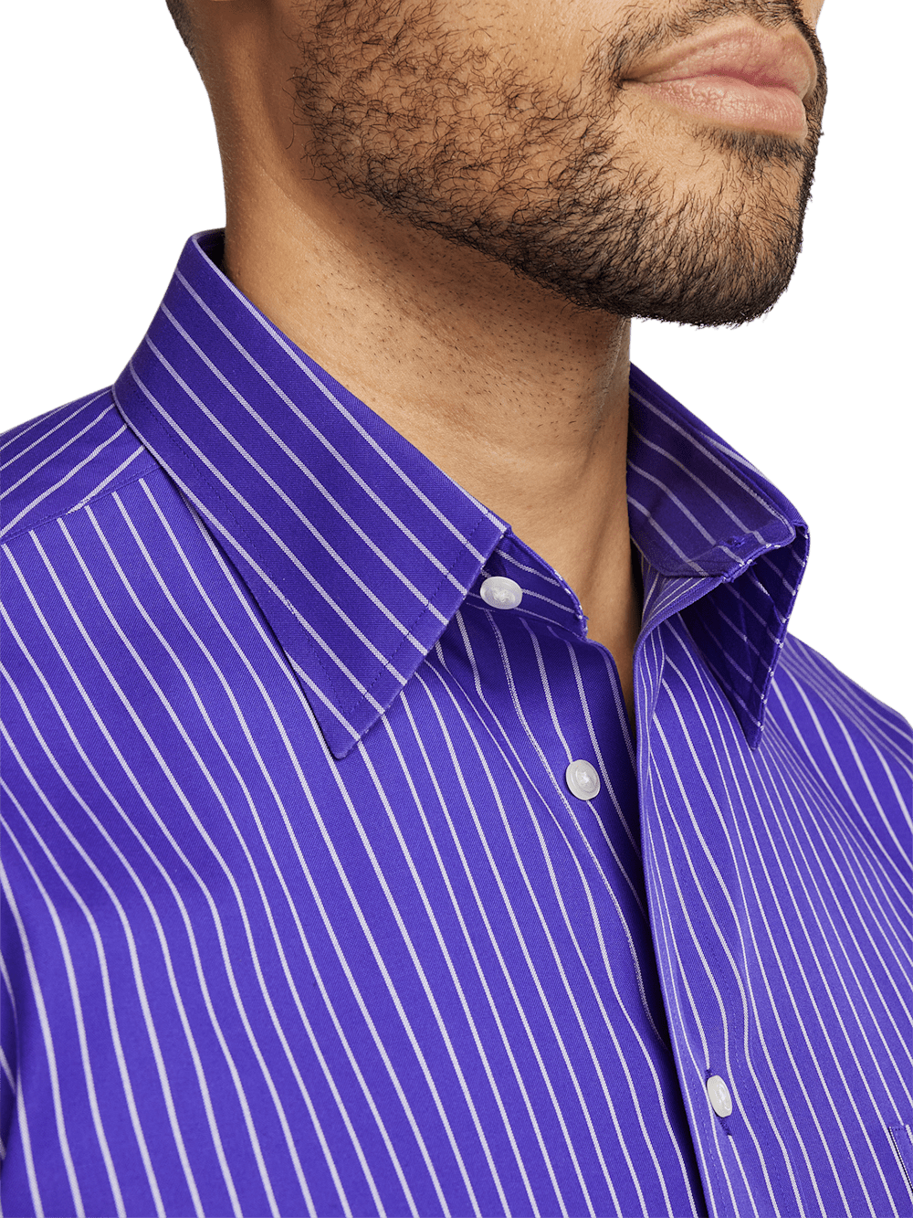 Alternate Image of Comfort Stretch Non-iron Stripe Dress Shirt-2