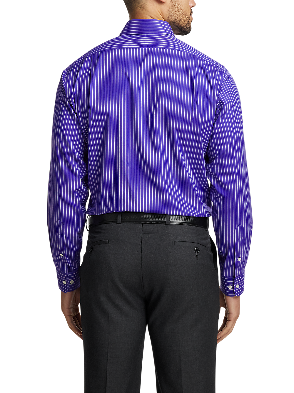 Alternate Image of Comfort Stretch Non-iron Stripe Dress Shirt-4