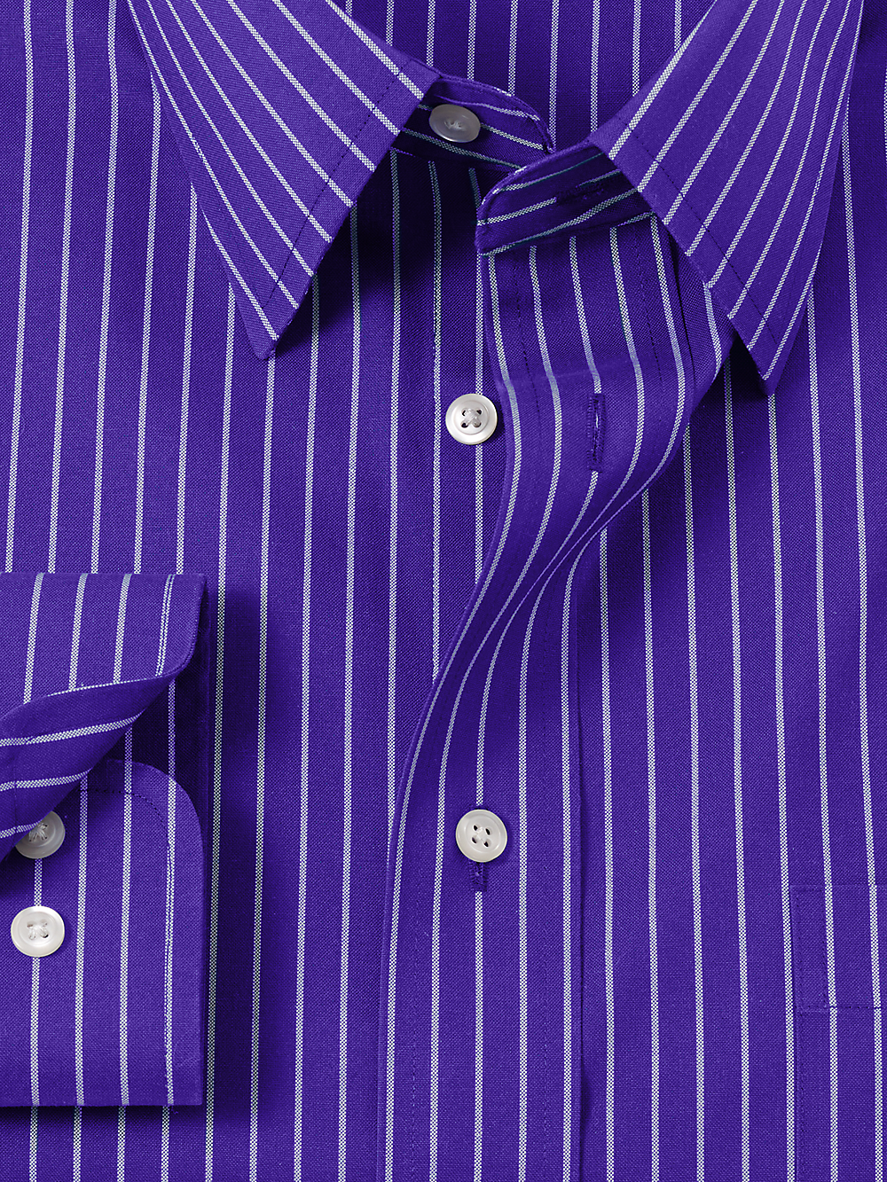 Alternate Image of Comfort Stretch Non-iron Stripe Dress Shirt-5