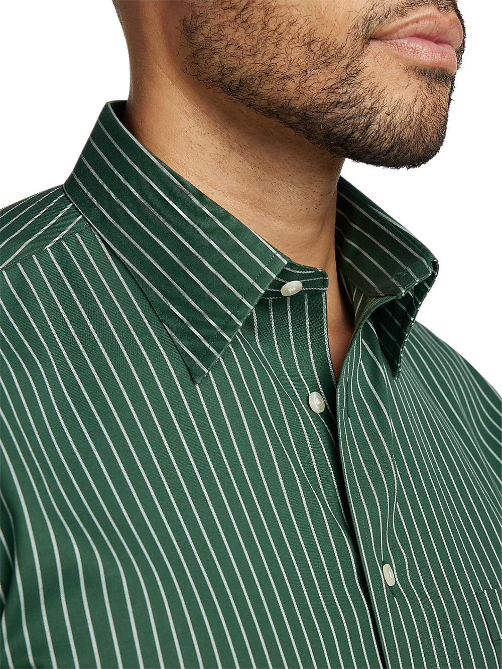 Alternate Image of Comfort Stretch Non-iron Stripe Dress Shirt-2