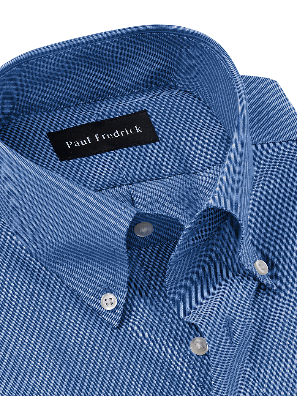 Alternate Image of Non-iron Cotton Diagonal Stripe Dress Shirt-6