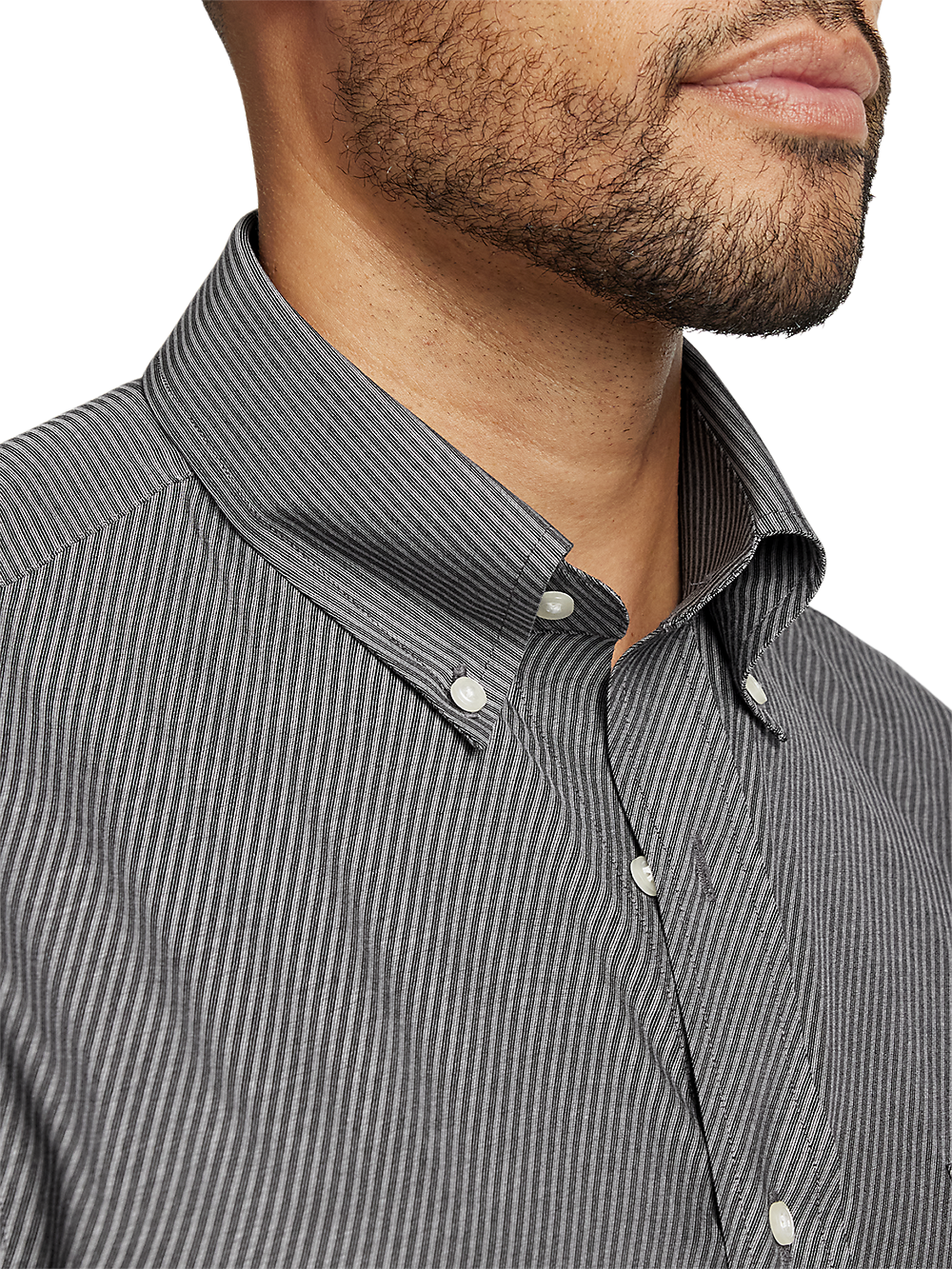 Alternate Image of Non-iron Cotton Diagonal Stripe Dress Shirt-2