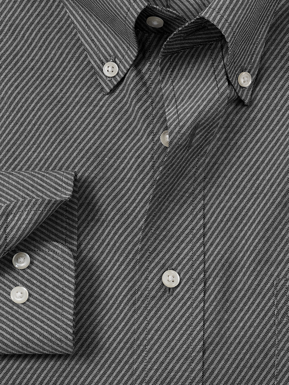 Alternate Image of Non-iron Cotton Diagonal Stripe Dress Shirt-5