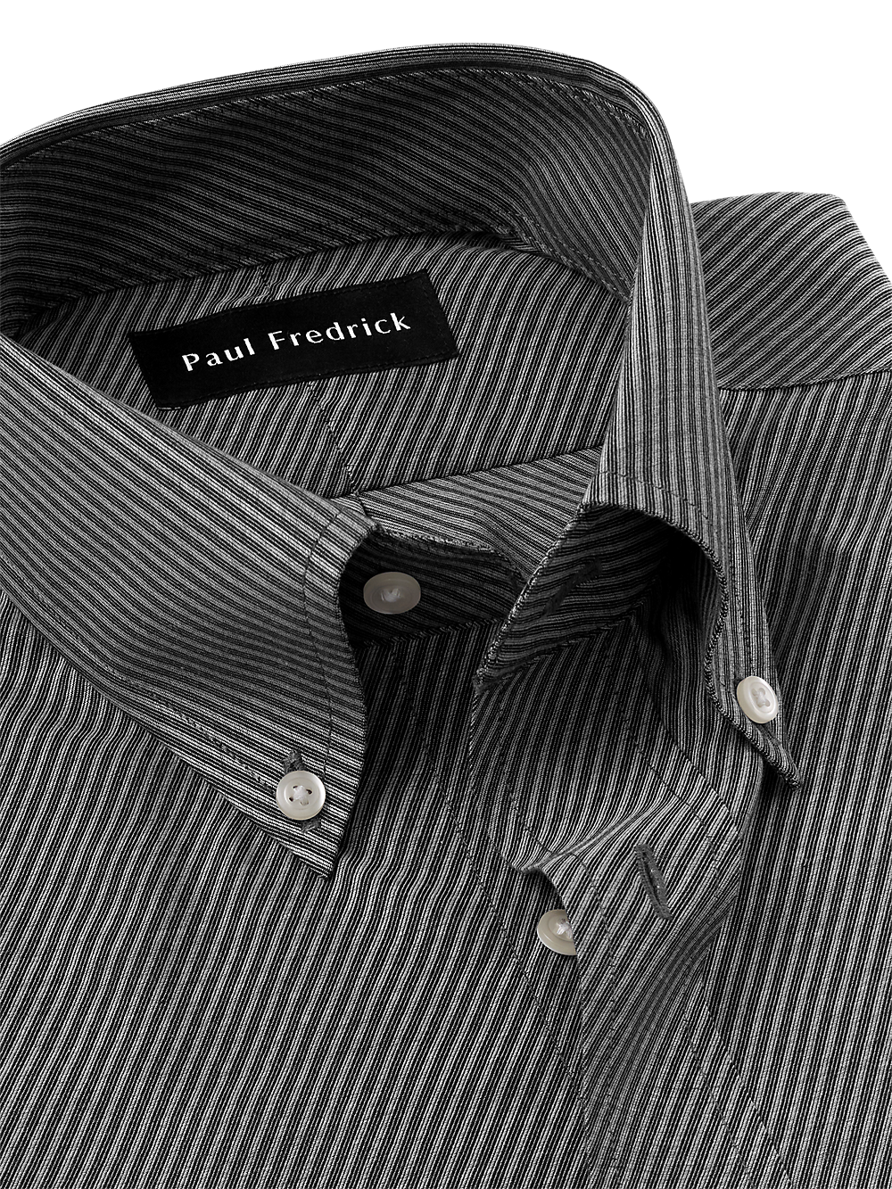 Alternate Image of Non-iron Cotton Diagonal Stripe Dress Shirt-6