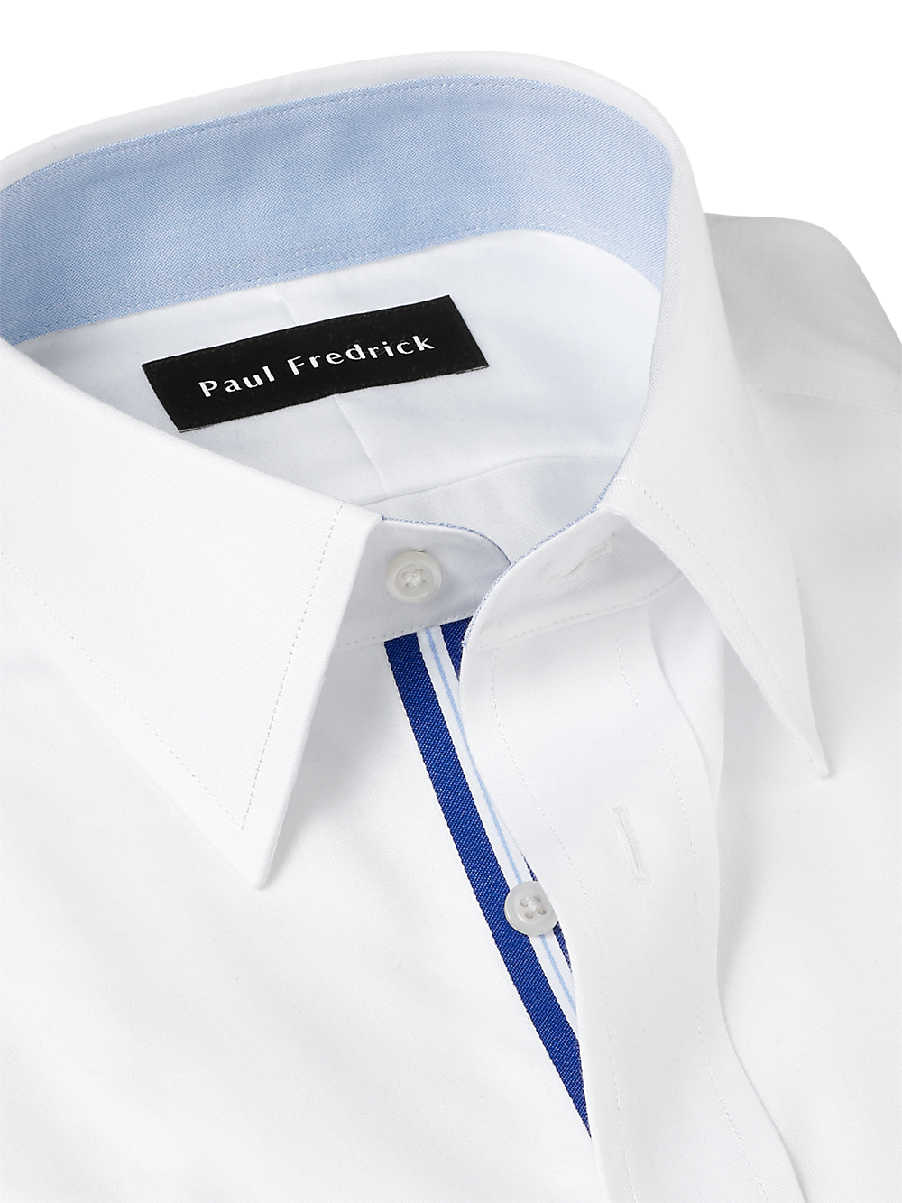 Alternate Image of Non-iron Cotton Solid Dress Shirt With Contrast Trim-6