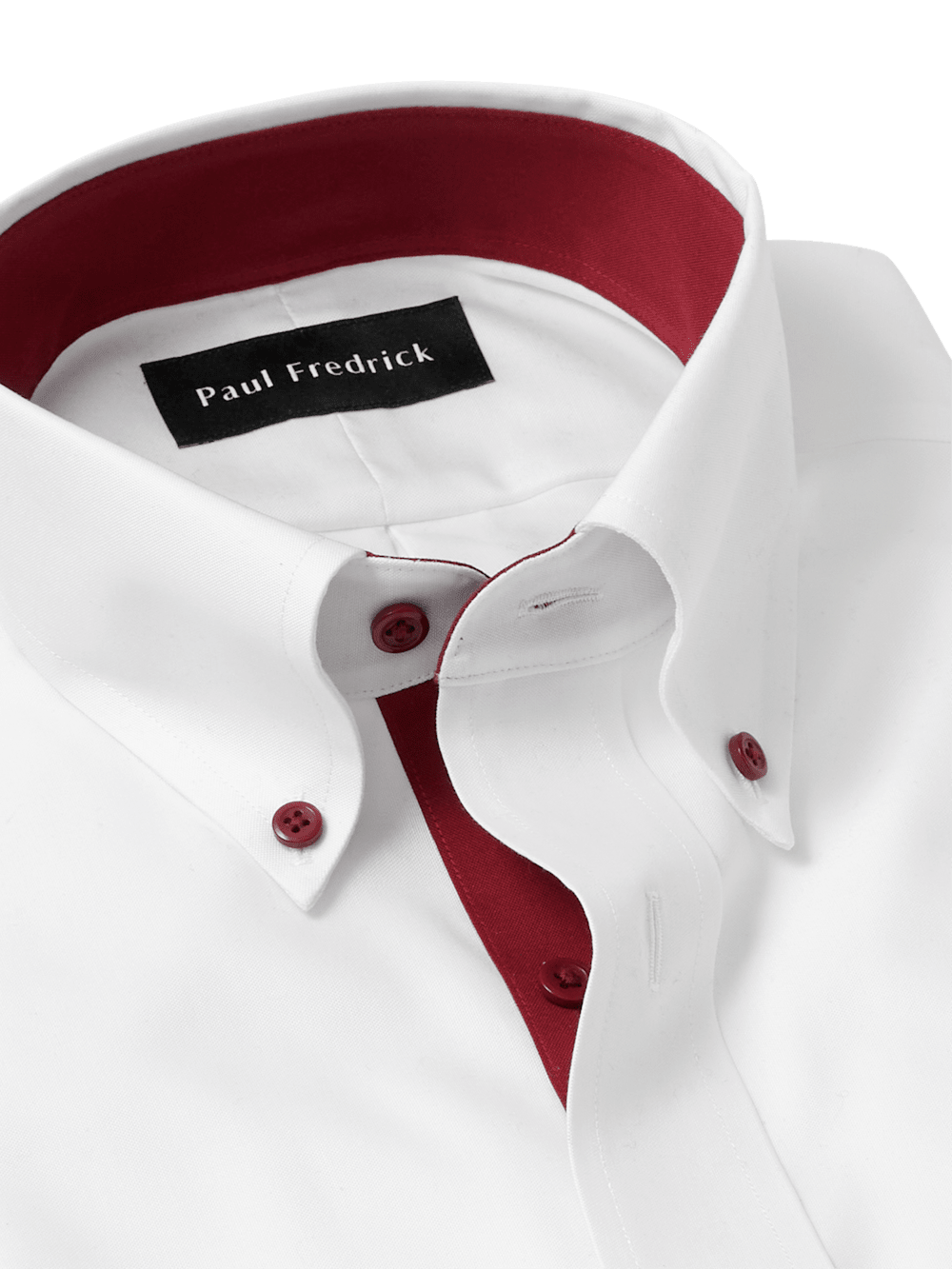 Alternate Image of Comfort Stretch Non-iron Solid Dress Shirt With Contrast Trim-6