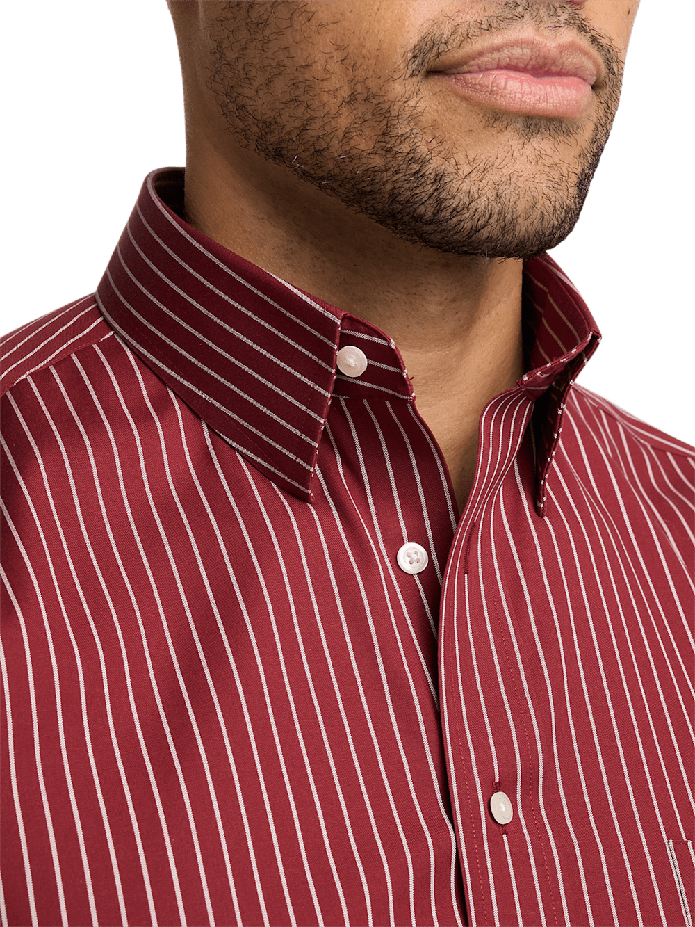 Alternate Image of Comfort Stretch Non-iron Stripe Dress Shirt-2