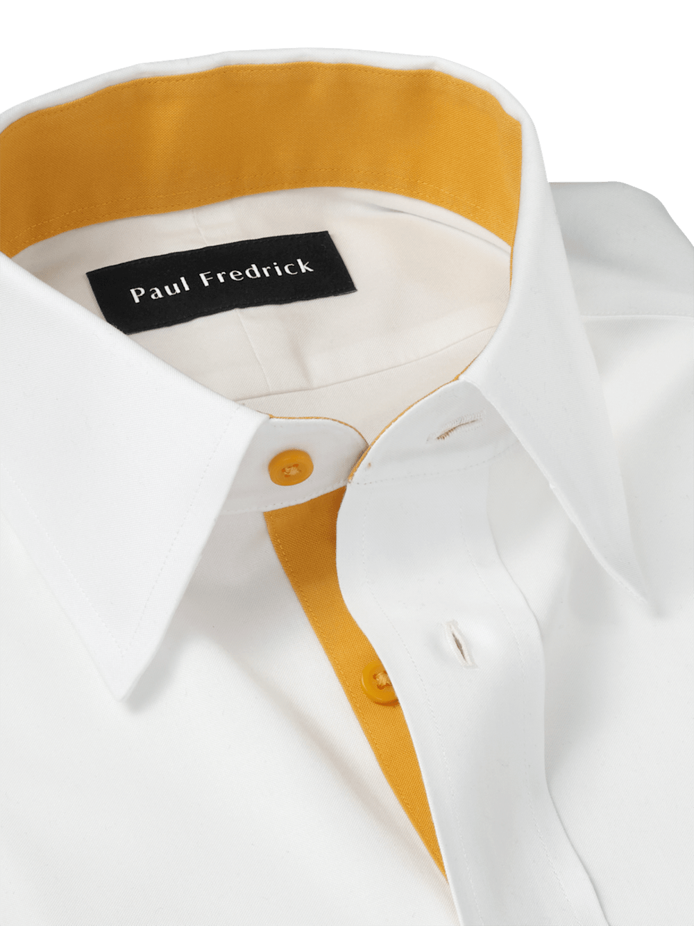 Alternate Image of Comfort Stretch Non-iron Solid Dress Shirt With Contrast Trim-6