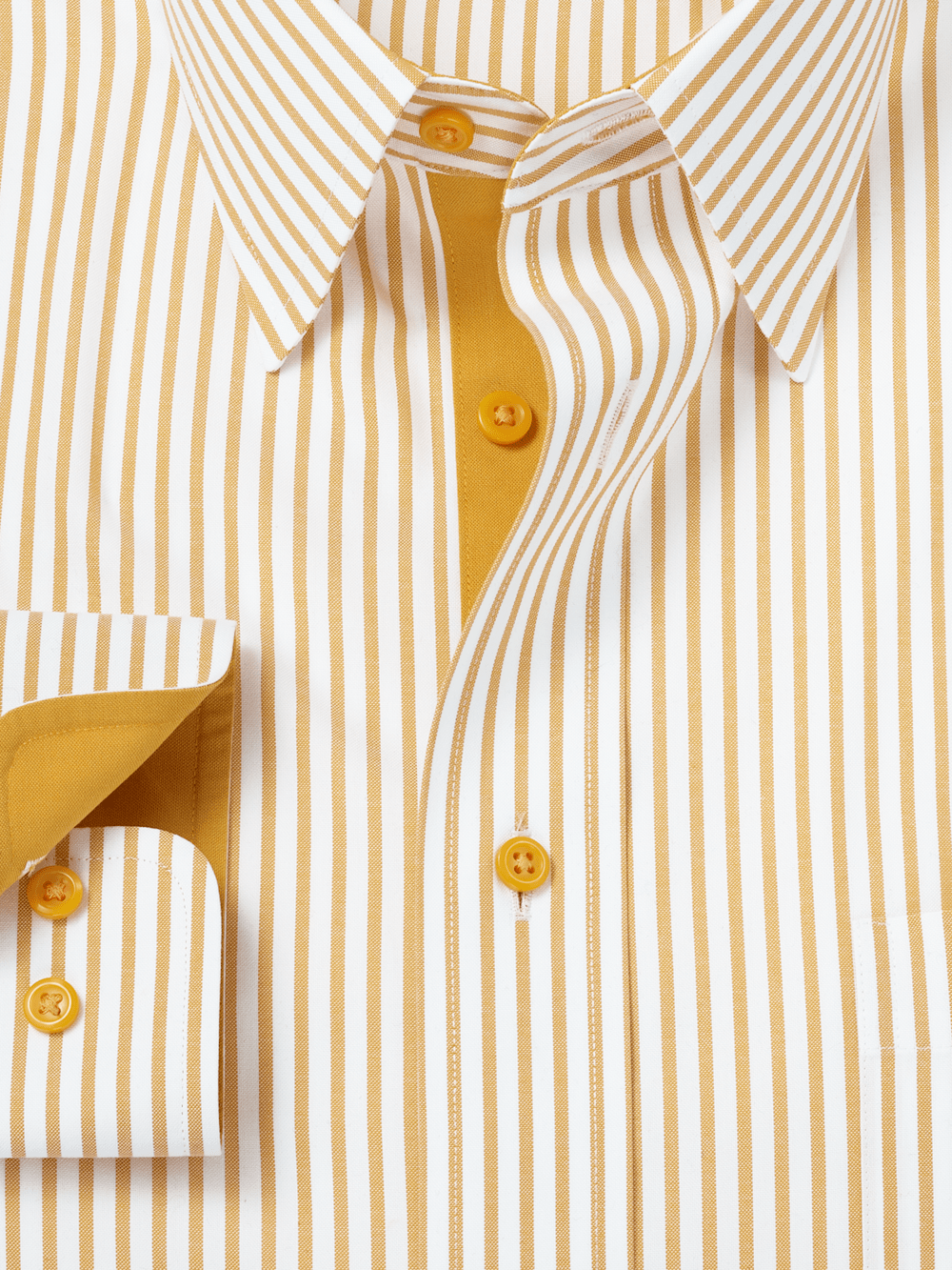 Alternate Image of Comfort Stretch Non-iron Stripe Dress Shirt With Contrast Trim-5