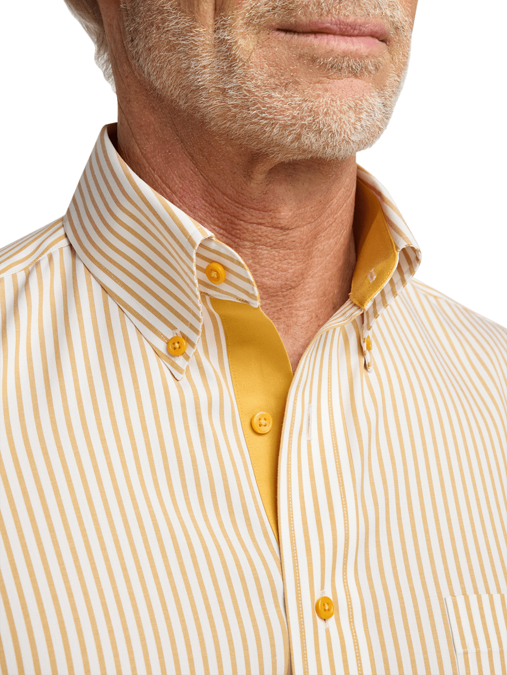 Alternate Image of Comfort Stretch Non-iron Stripe Dress Shirt With Contrast Trim-2