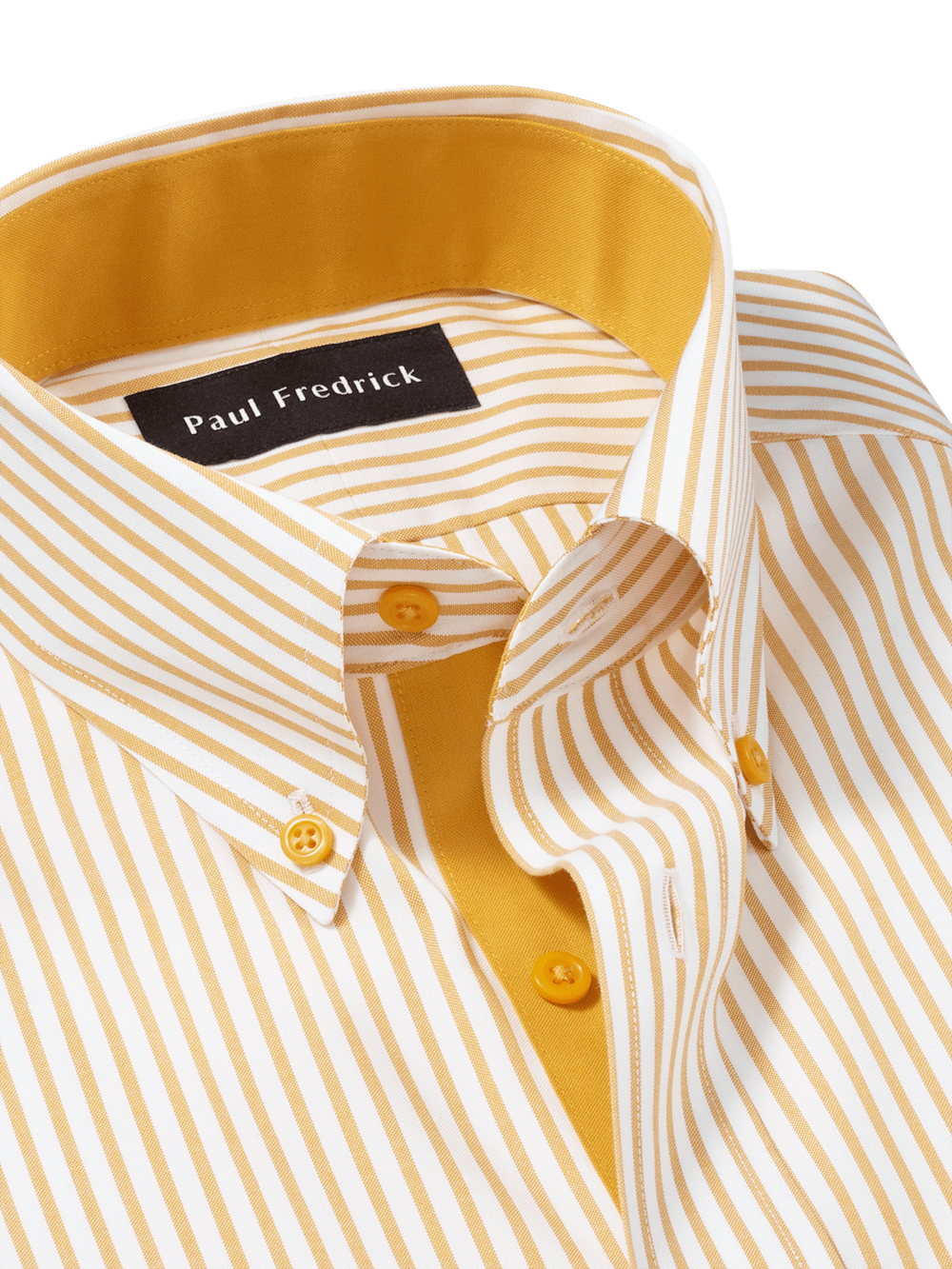 Alternate Image of Comfort Stretch Non-iron Stripe Dress Shirt With Contrast Trim-6