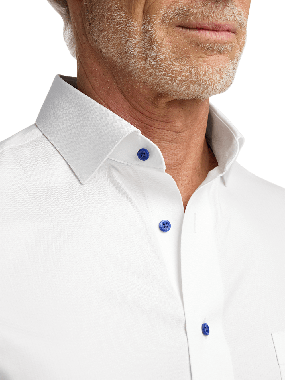 Alternate Image of Comfort Stretch Non-iron Herringbone Dress Shirt-2