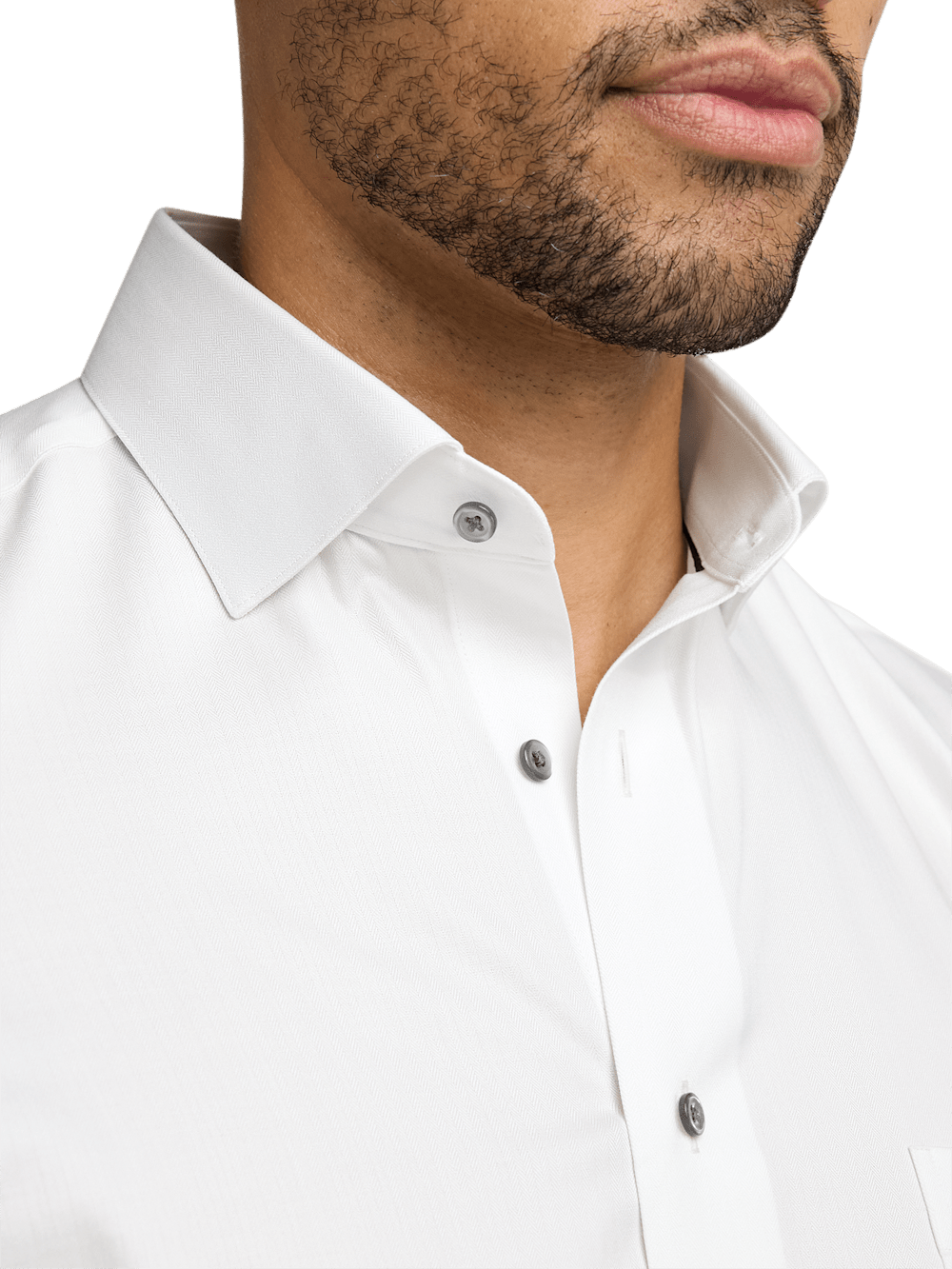 Alternate Image of Comfort Stretch Non-iron Herringbone Dress Shirt-2