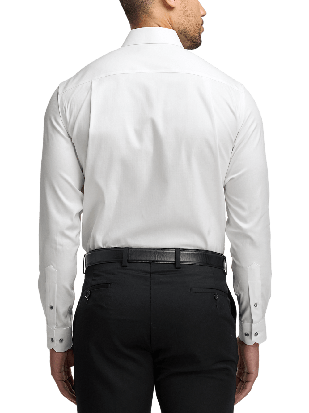 Alternate Image of Comfort Stretch Non-iron Herringbone Dress Shirt-4