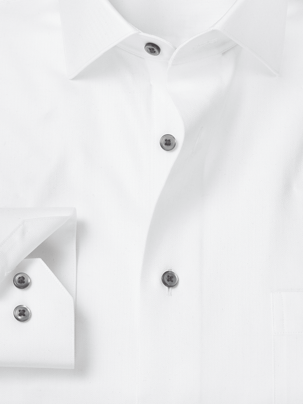 Alternate Image of Comfort Stretch Non-iron Herringbone Dress Shirt-6