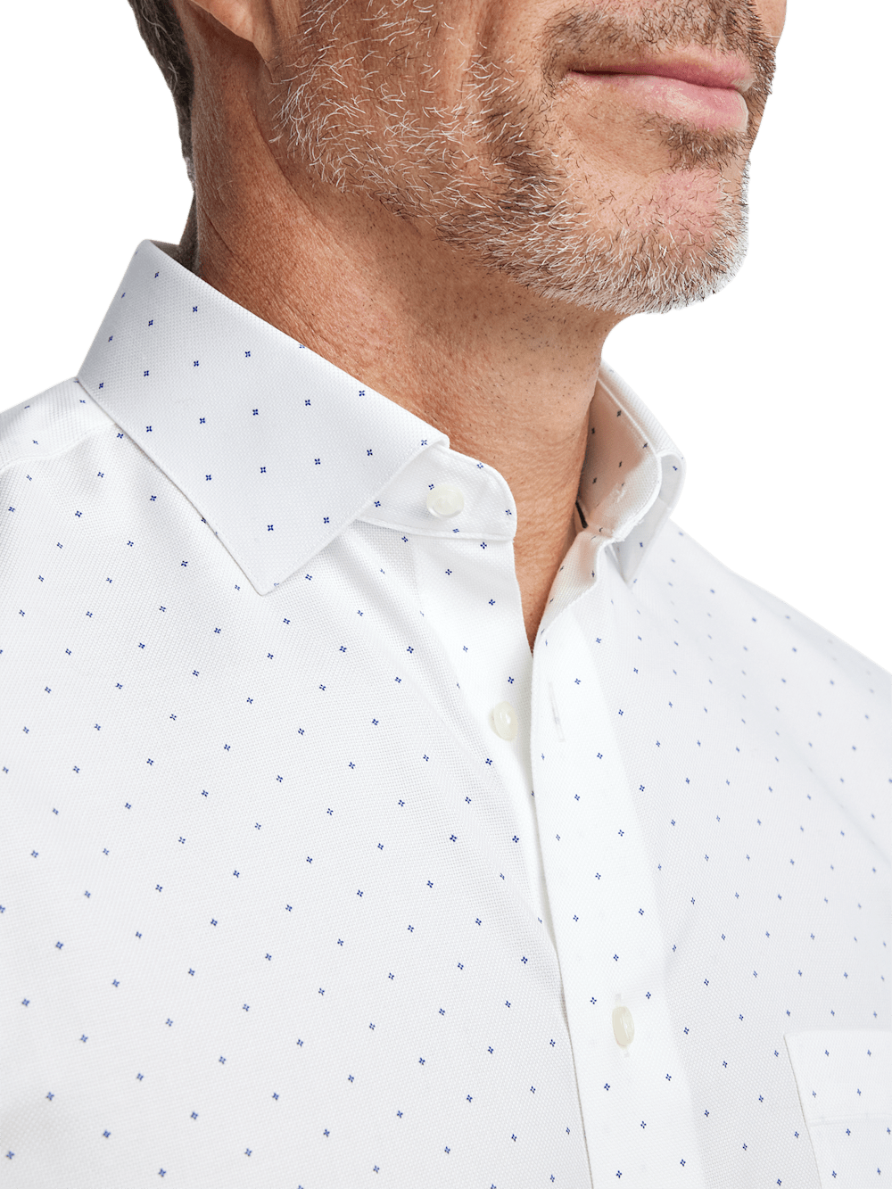 Alternate Image of Comfort Stretch Non-iron Geometric Dress Shirt-2