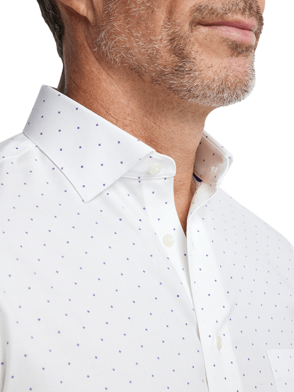 Alternate Image of Comfort Stretch Non-iron Geometric Dress Shirt-2